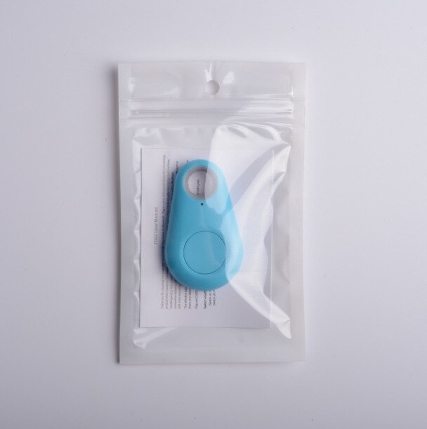 Nowy 1 sztuk Pet inteligentny lokalizator Bluetooth pies GPS kamera lokalizator pies przenośny Alarm Tracker dla brelok etui wisiorek: Blue with battery