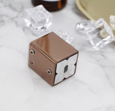 304 Edelstahl Glas Rohr Armaturen Stecker Stange Hängen Ordner Glas Befestigung Schellen Dusche Stange Schlecht Zubehör 25mm: Rose Gold Flansch
