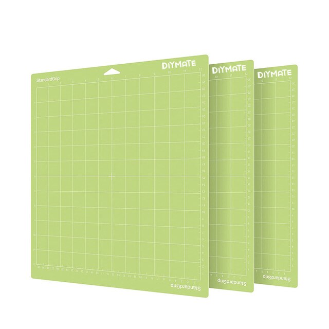 2022 3pcs/lot Mixed Color Engraving Machine Base Plate Cutting Mat For Cricut/cameo 4 With Adhesive Pvc Cutting Mats: Standardgrip