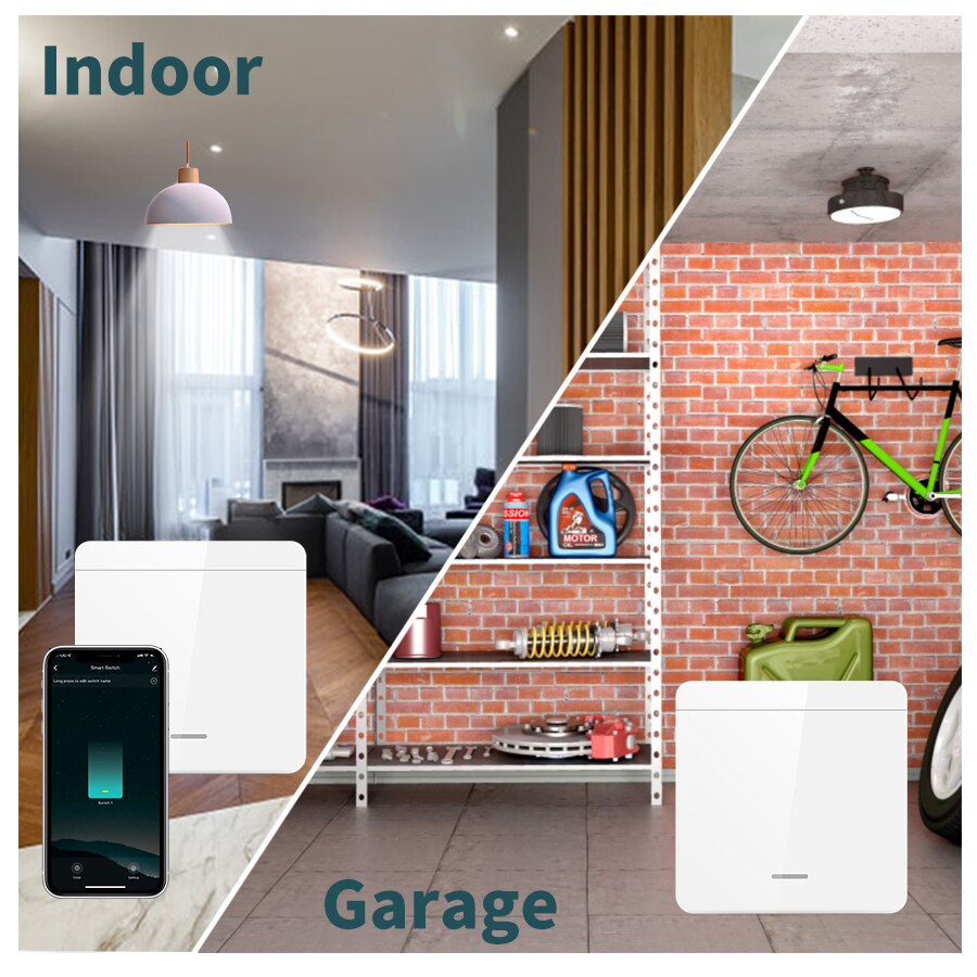 Alexa Wifi Smart Switch Tuya Alice Smart Life Home Gadgets Wireless Wall Interruptor for Light DIY Mini Module 1/2/3 Gang 433Mhz