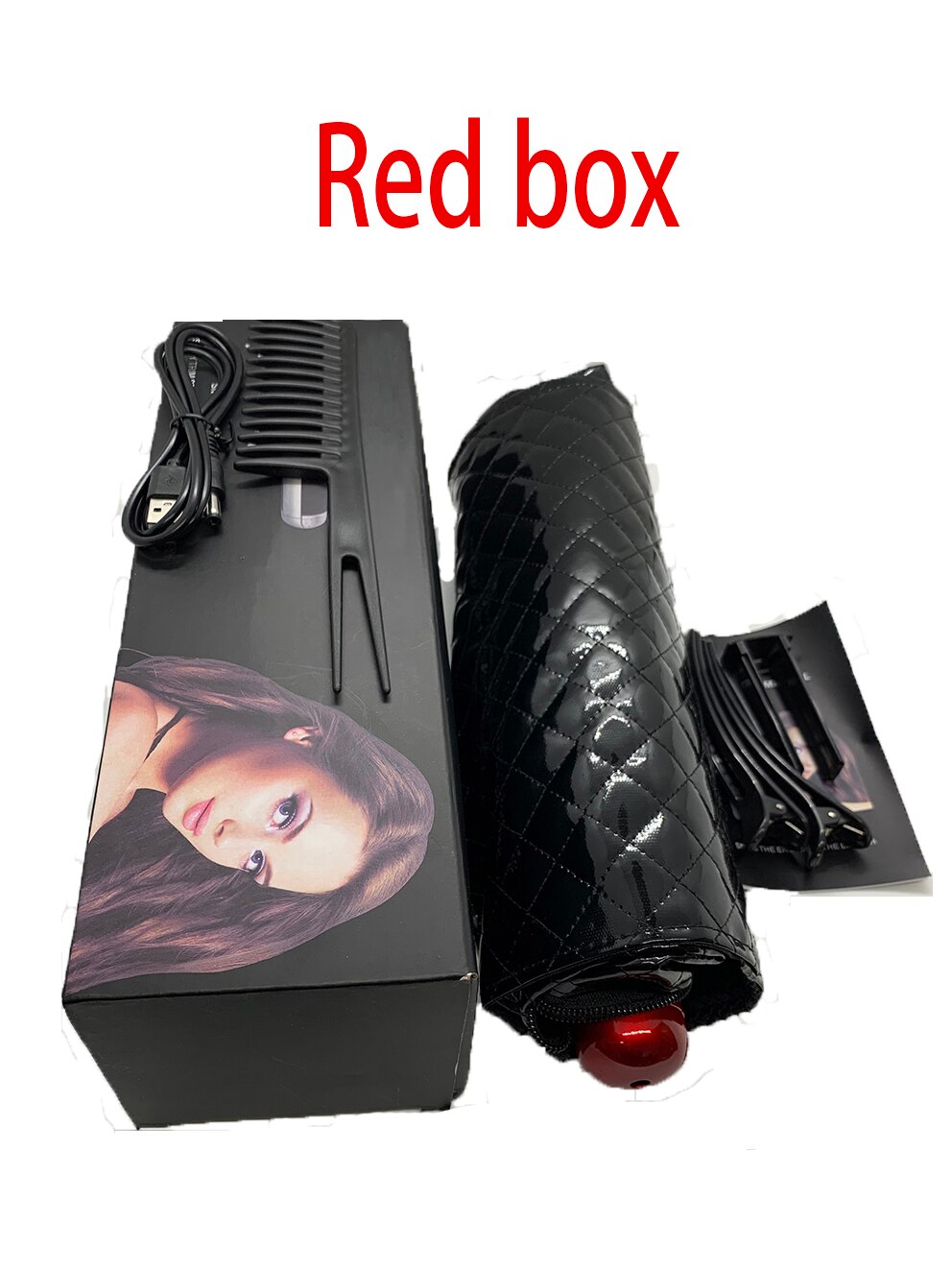 Hair Split Trimmer Hair Clipper USB Charging Split Trimmer Product Straightener Beauty Cutting Split hair cutter machine: Red BOX