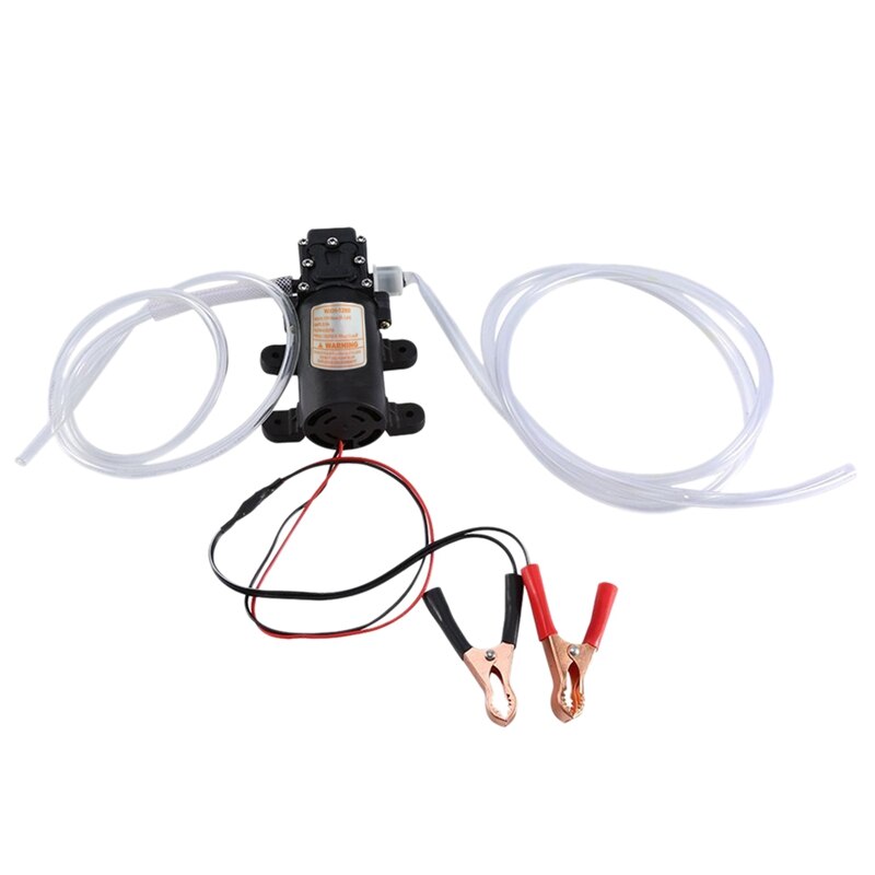 Oliepumpe sugepumpe pumpe olieaftapningsanordning køretøj olie sugepumpe overførsel til bådmotor  - 12v 60 w -  inkl . 11mm / 8mm / 6m
