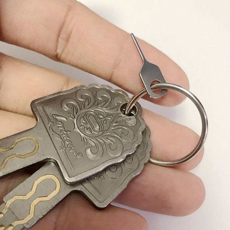 2 Stuks Sim Card Tray Removal Eject Pin Key Tool Roestvrijstalen Naald Voor Iphone Ipad Samsung Voor Huawei Xiaomi