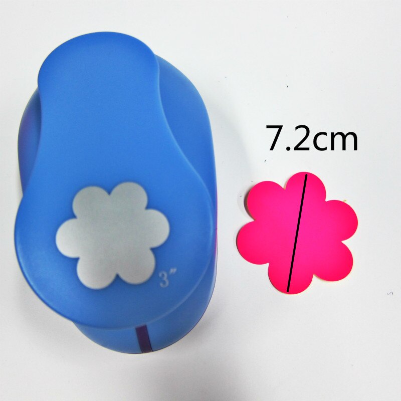 Perforadora troqueladora para manualidades con forma de flor, 0,8 cm-7cm, para Scrapbooking, escuela, perforador de papel, troqueladora para goma Eva, 6 cortador de pétalos,: 8830 flowerB 7.2cm