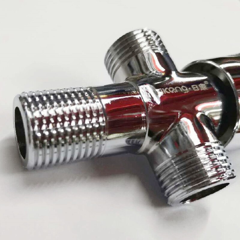 Triangle Three-way Angle Valve Toilet Bidet Shattaf Diverter Equal Tee Joint Filling Valve T-adapter 1PCS