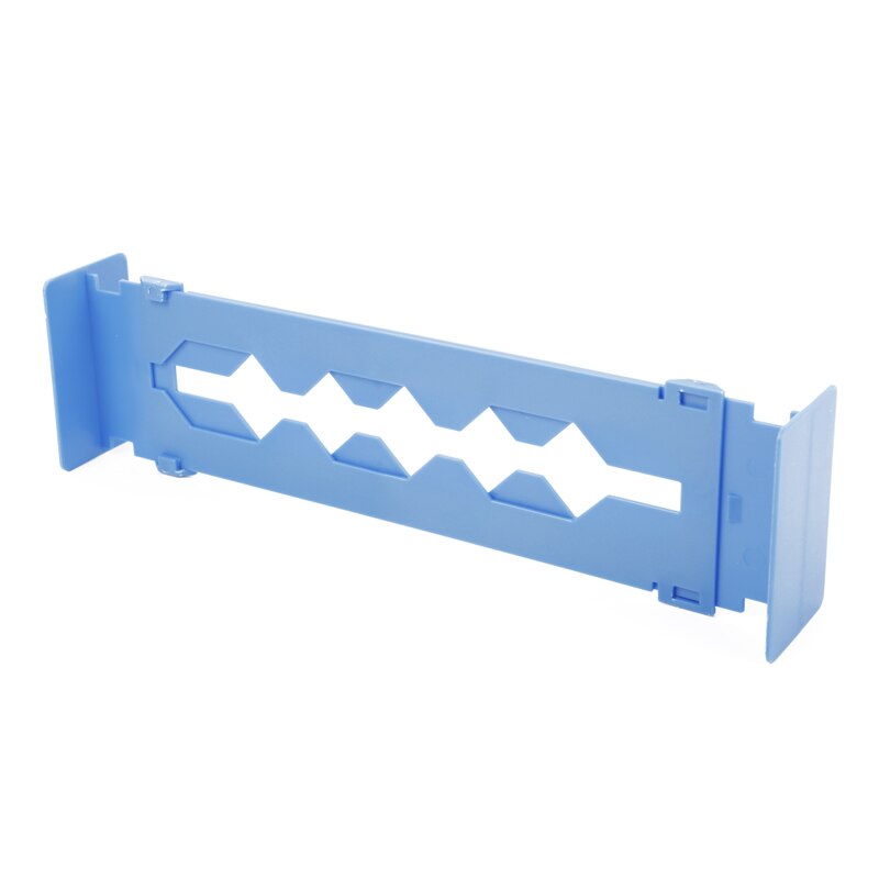 Retractable Adjustable Stretch Drawer Divider Organizer Storage Plastic Cabinet Drawer Separator Divider Grid for Household: blue
