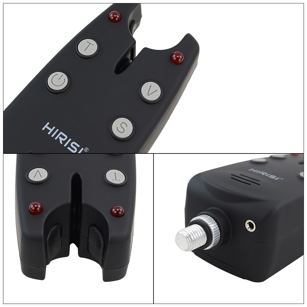 Juego de alarma para pesca de carpa, 1 + 2 alarmas LED de mordedura inalámbricas para pesca gruesa de carpa, B1235