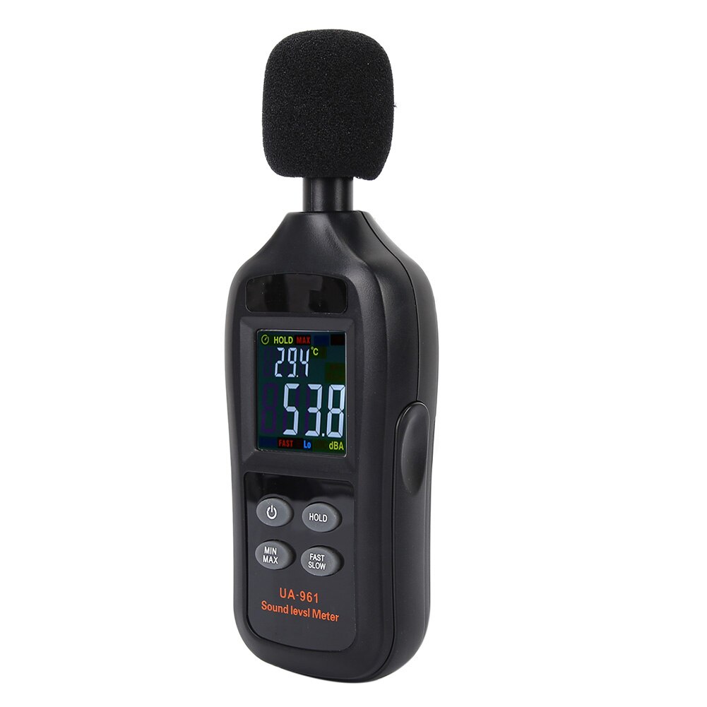 UA961 Black Portable Handheld Digital Sound Level Meter Noise Tester Digital Sound Level Meter