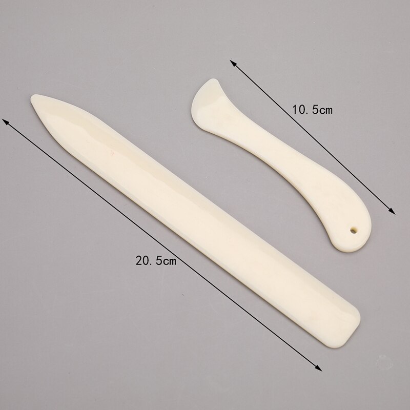 2pcs Folder Paper Creaser Tool Plastic Bone Scoring Folding Creasing Scrapbooking DIY Handmade Bookbinding Cards Tool: 2pcs