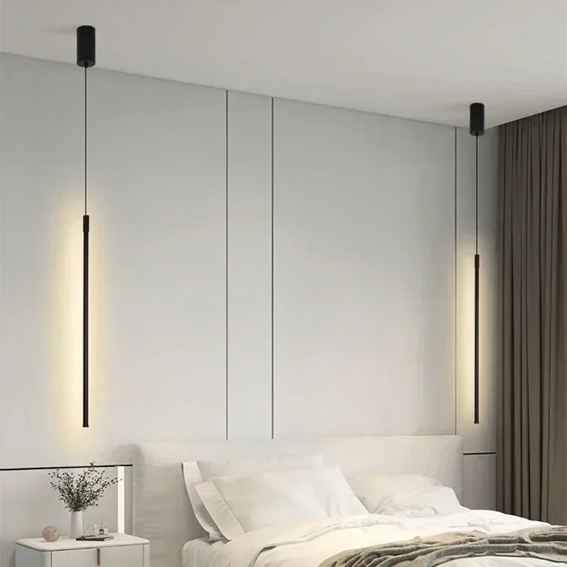 Moderna led-taklampor för sovrum sänglampa hängande bakgrundsljuskronor heminredning belysningsarmaturer lyster