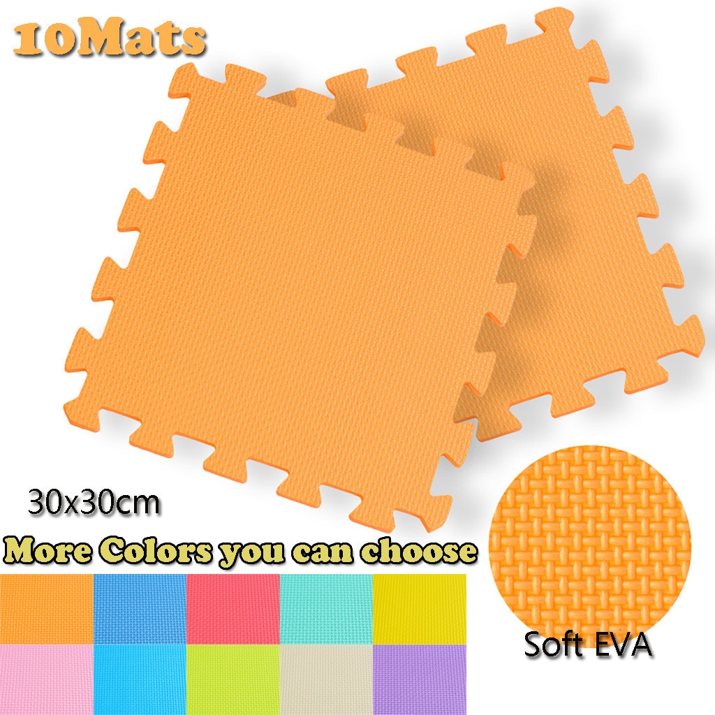 Meitoku Baby EVA Foam Interlocking Exercise Gym Floor Play Mats Rug Protective Tile Flooring Carpets 30X30cm 10pcs/lot Floor Mat