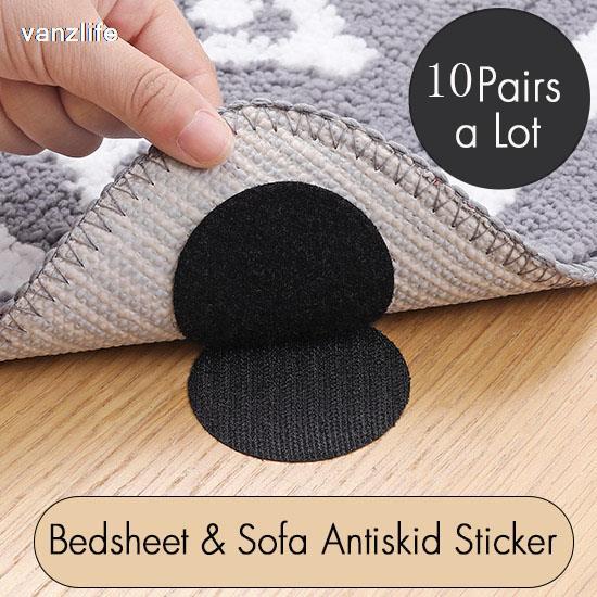 Huishouden Bank Kussen Laken Anti-Slip Vaste Anker Gesp Aangebracht Stoel Bureau Antislip Sticker: round black