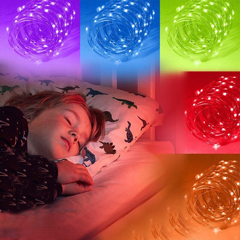 Guirnalda de luces Led con función de memoria, tira de luces con Bluetooth, Control por aplicación, música sincronizada, decoración de de Navidad, 2-30m