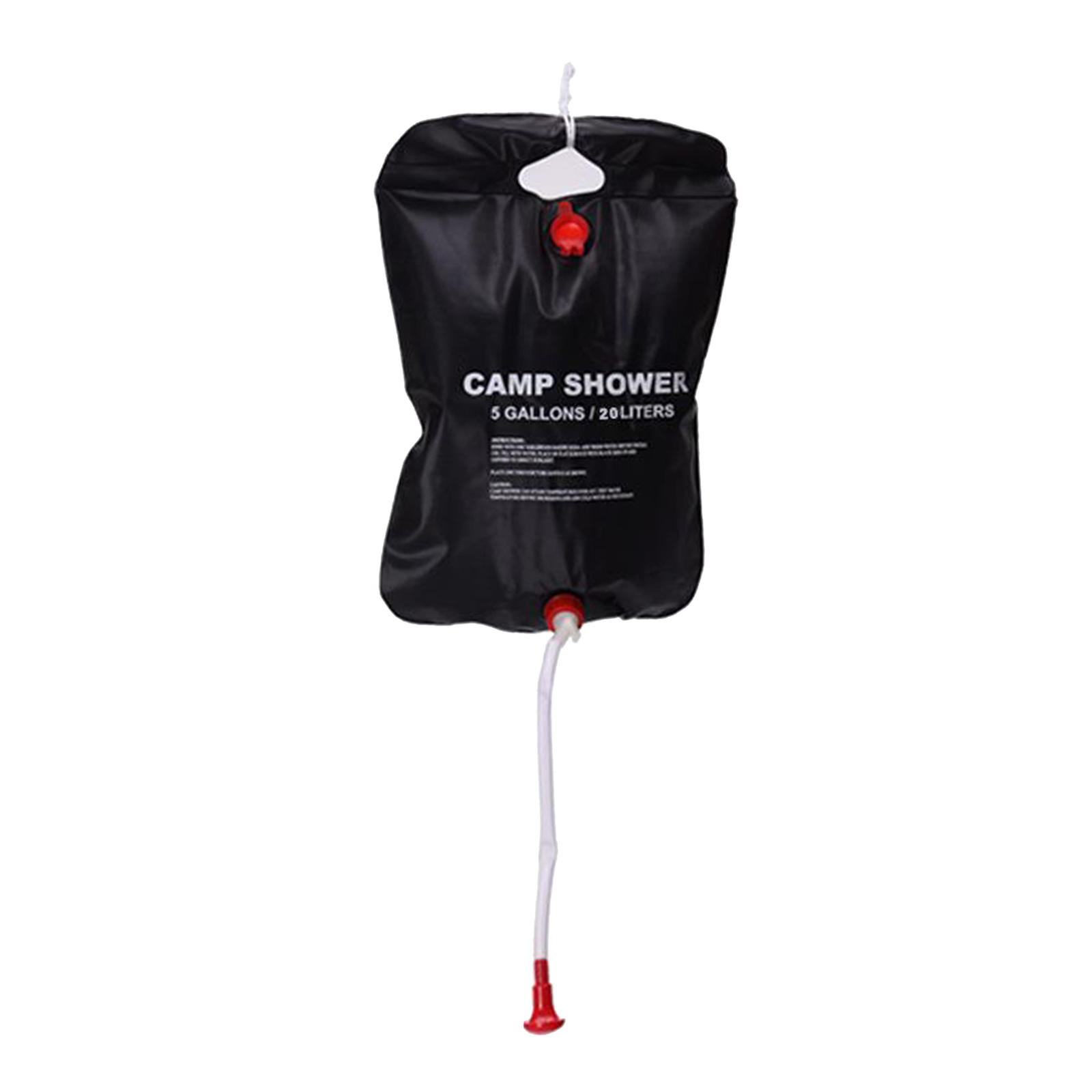Sac de douche de Camping solaire en PVC, 20l avec tuyau amovible, pliable, pour l&#39;extérieur