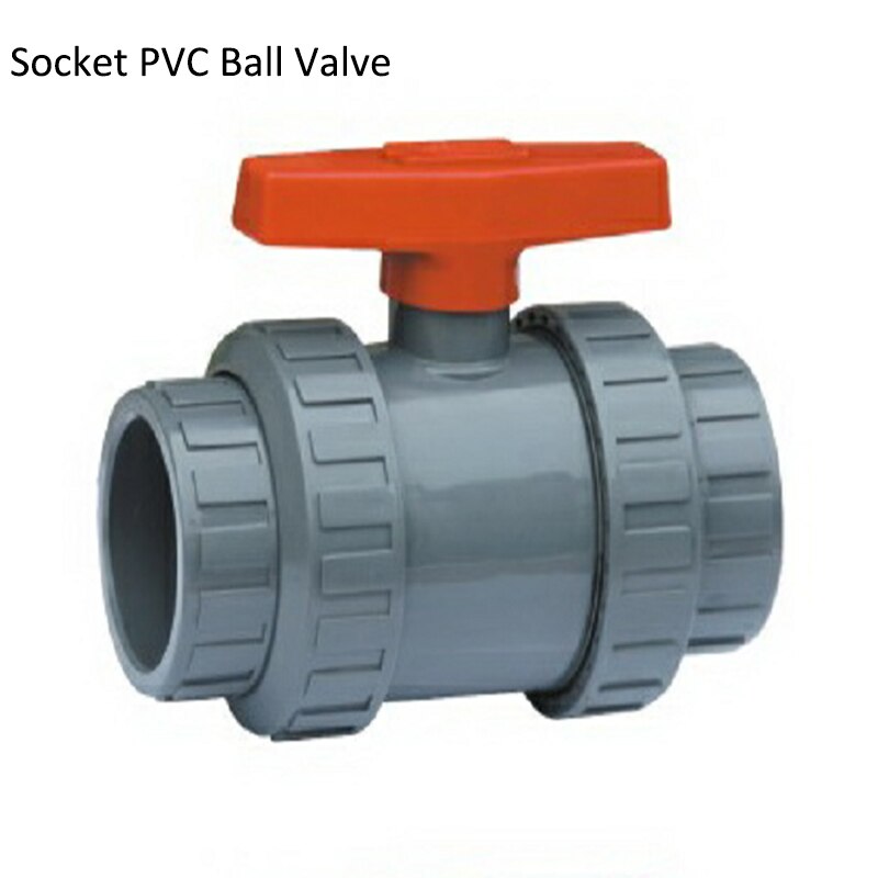 DN15 Manual Socket/Thread UPVC Plastic Ball Valve