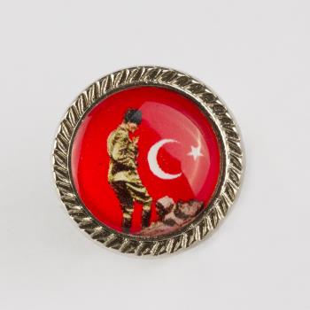 Moon Star Lapel Pin Badge