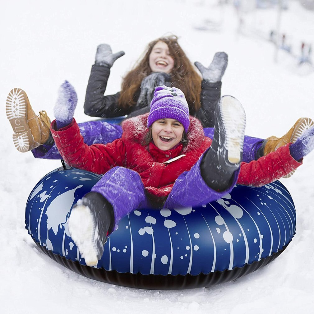 Glintoper Winter Schnee Rohr Für Rodeln Aufblasbare Schnee Schlitten Für Kinder Und Erwachsene Schwere Schnee Ring Mit Starke Griffe