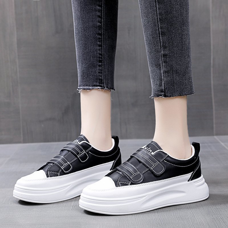 Casual Sport Vrouwen Platte Mode Dames Witte Schoenen Vrouwen Sneakers Antislip Flats Vrouwelijke Zacht Leer Vrouwen gevulkaniseerd Schoenen