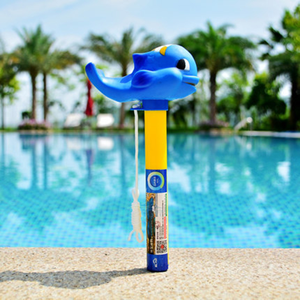 Simbassäng flytande vatten termometer tecknad typ spa pool baby pool barn pool baby vatten temperatur mätare