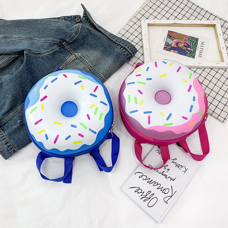 Donuts bedrukte rugzak voor baby's, kleuterschooltassen, schattige cartoontassen, kinderdagverblijf, peuters, boekentassen