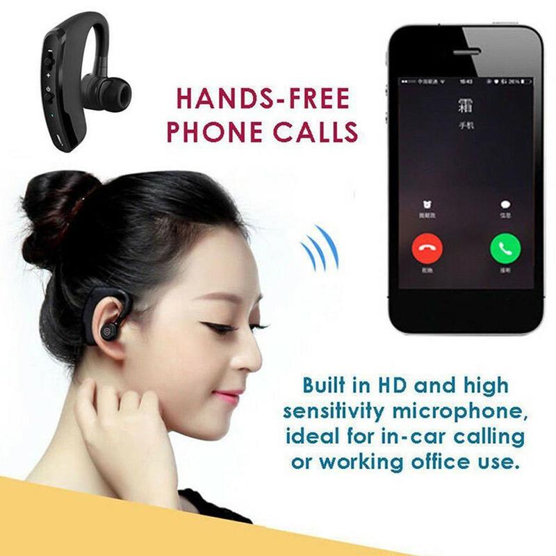 V9 bluetooth øretelefoner støykontroll virksomhet trådløs bluetooth mic sport med til sjåfør håndfri headset trådløst  j9 t 1