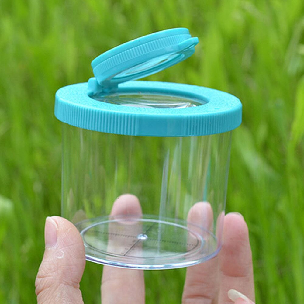 4 PCS Kits Insect Bug Magnify Viewer Catcher Kit Including Viewer Magnifier Tweezers Stick Nature Exploration Toy Kids Education