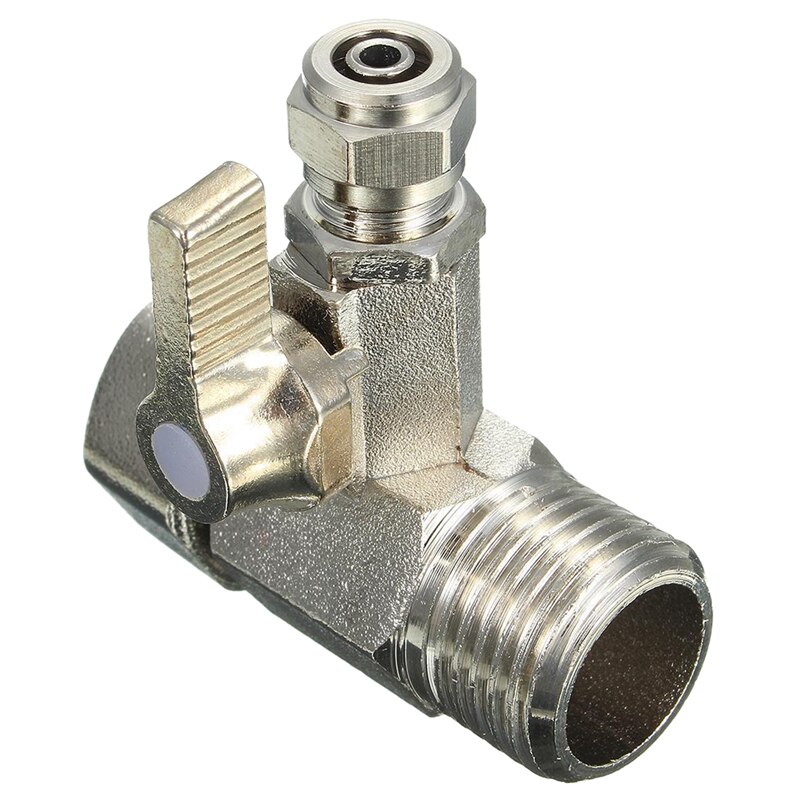 Ro-zulaufadapter 1/2 "  to 1/4 " kugelventil wasserhahnzulauf umkehrosmose silber
