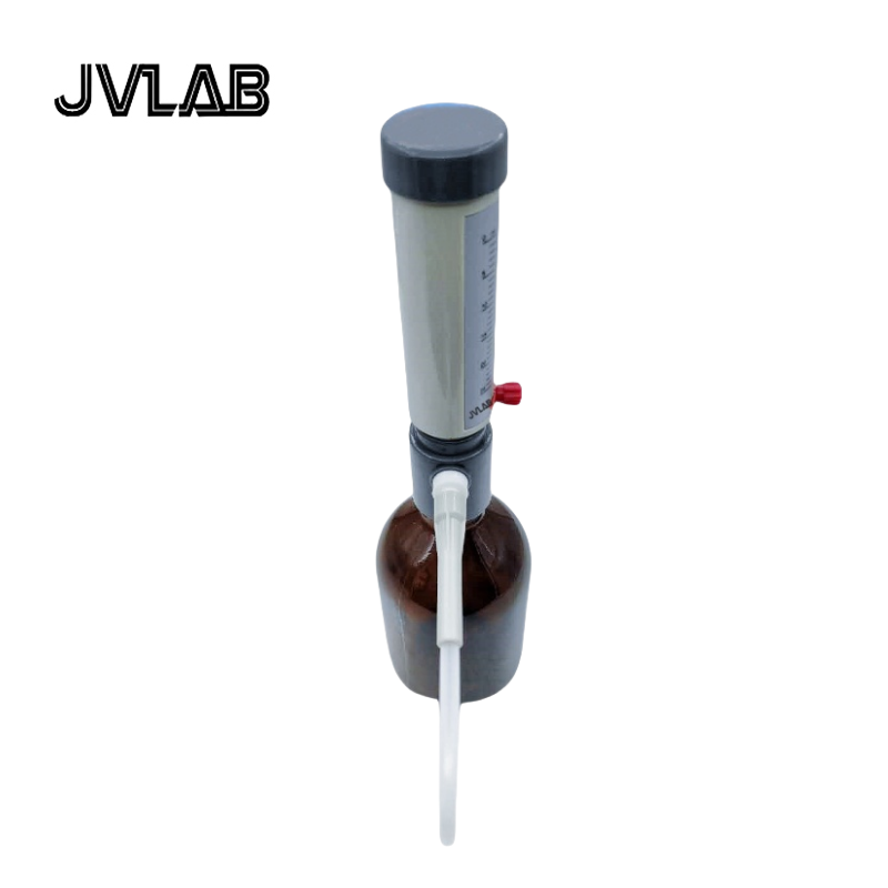 Dispensador superior de botellas de laboratorio, dosificador económico tipo manga, 5-25 ml, ajustable, semiautomático