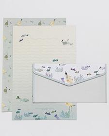 1 ensemble 3 enveloppes + 6 lettres fleur Animal lettre bloc-notes papier à écrire lettre enveloppes ensemble papeterie bureau fournitures scolaires: 3