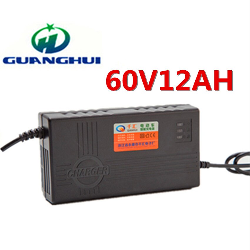 60V12AH Smart Lead Acid Battery Charger Used for 10-14AH Electric Bicycle