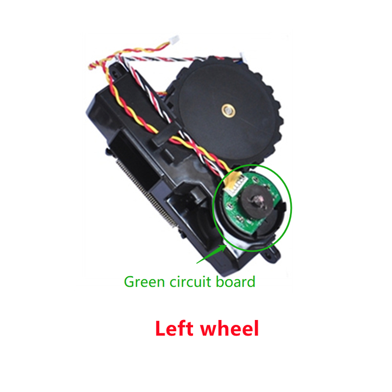 Rueda Derecha e Izquierda para Robot Aspirador Conga, Repuestos de Accesorios de Aspiradora Inteligente 3090 3092 s3090: Green Left wheel