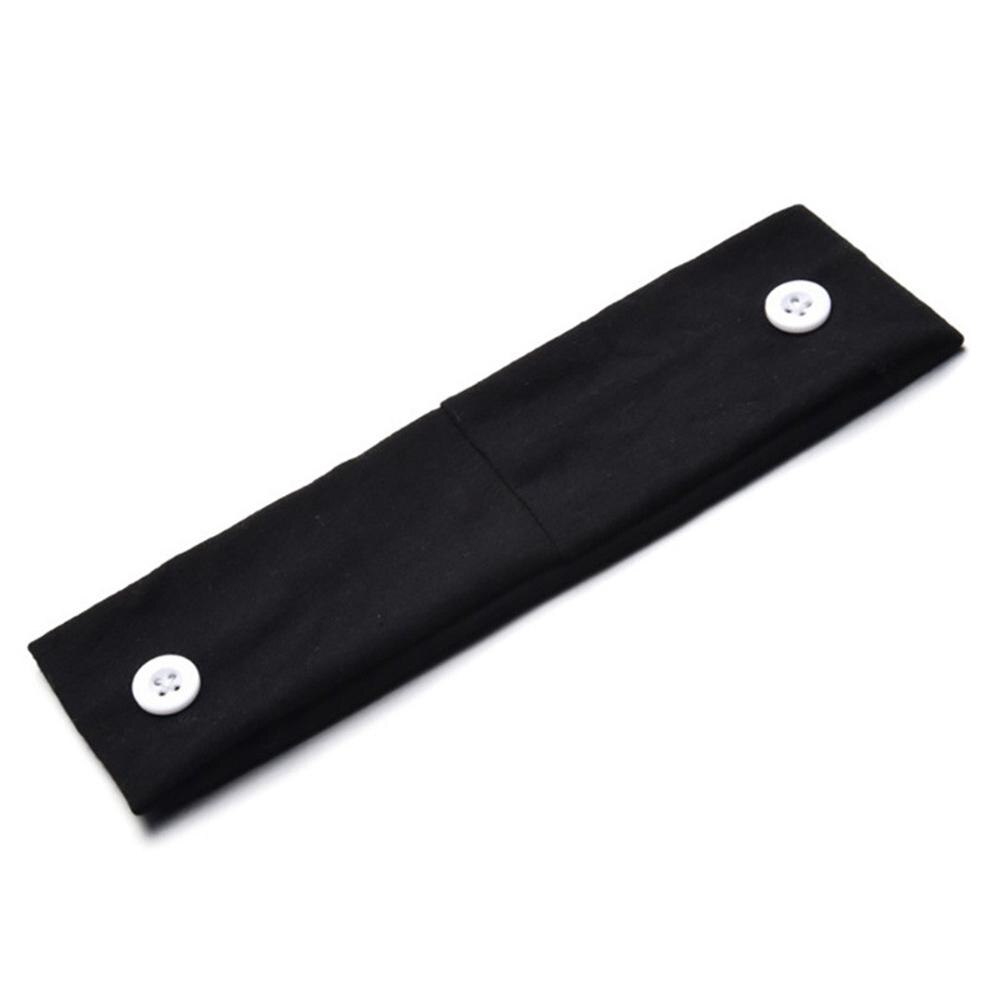 2Pc Sport Hoofdband Vrouwen Elastische Haarband Voor Vrouwen Button Hoofdband Zweet Opaski Dla Dziewczynek F #