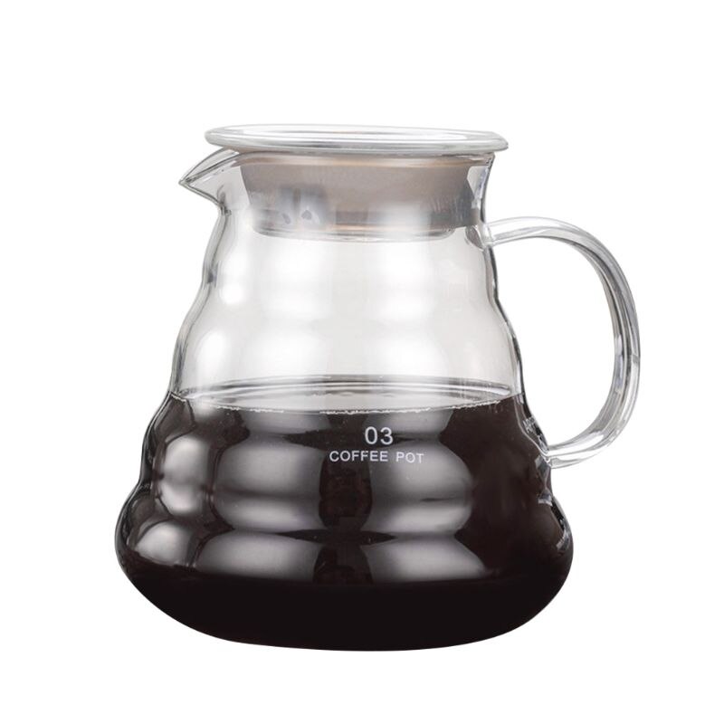 Pour Over Coffee Dripper Glass Slow Brewing Accessories for Home Cafe Restaurant Q6PE