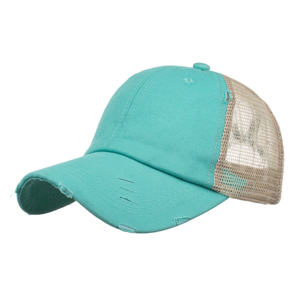 SAGACE Unisex w stylu Retro Demin regulowana czapka z daszkiem dorywczo sportowa czapka przeciwsłoneczna kobiety mężczyźni Outddor jednokolorowa czapka hip-hopowa: Niebo niebieski