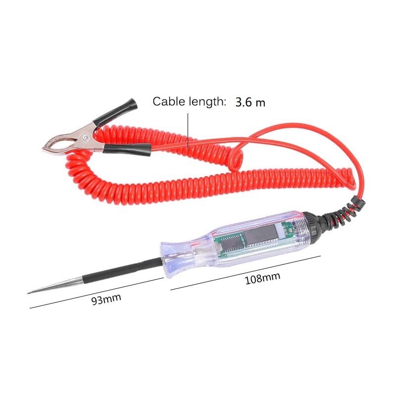 Universal 3-48V Digital Power Probe Multi Function Fuse Line Battery Voltage Circuit Test Pen Electroscope Automotive Scanner