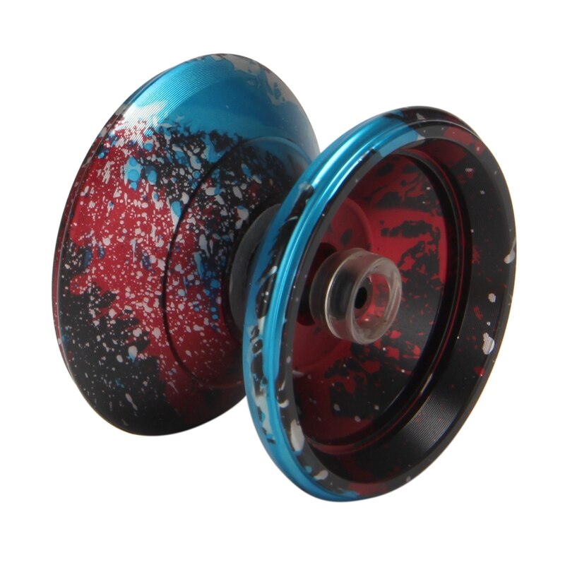 Yoyo AR mariposa aleación sensible Yoyo 10 bolas Yoyo rodamiento en forma de U para jugador principiante: blue red black