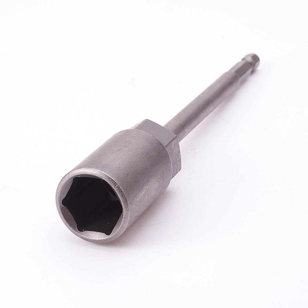 1/4 " drev 7 ~ 17mm sekskantede fatninger 150mm totallængde metalstødmøtrik sætter driver socket bit håndværktøjssæt 1 ~ 5 stk.: 17mm x1 stk