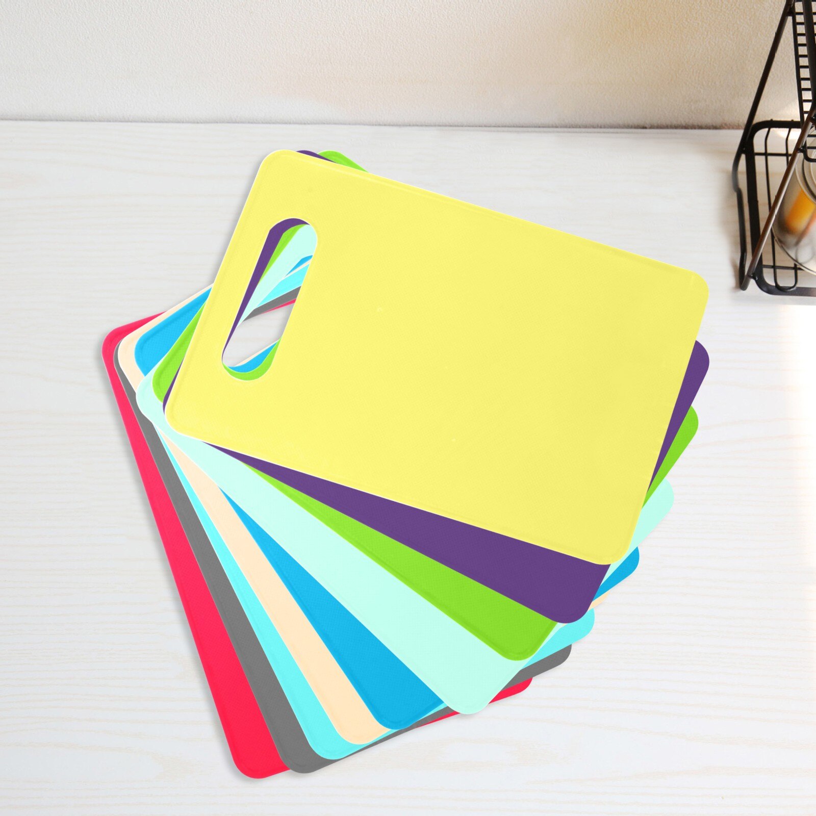 Portable Cutting Mat Set Super Easy Clean Modern Cutting Boards Colorful Kitchen Cutting Board Nice Flexible Non-stick #T1P