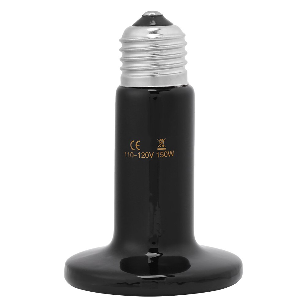 Reptiel Gloeilamp Warmtelamp Infrarood Verwarming Keramische Emitter Schildpad Snake Huisdier Verwarming Lamp Temperatuur Controller: 150W