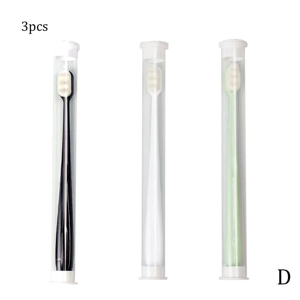Ultra-fine Soft Toothbrush Portable Travel Eco-friendly Brush Tooth Eco Friendly Nano Toothbrushe With Box Hygiene Care: D