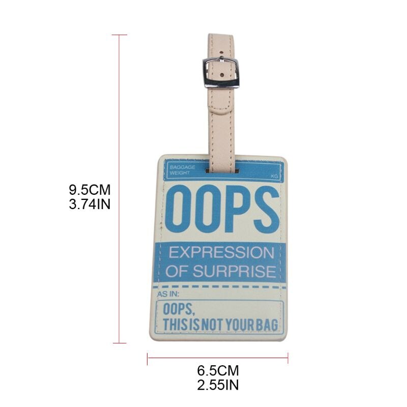 Reizen Pu Bagagelabel Naam Telefoon Adres Label Identifier Koffer Tags Met Riem