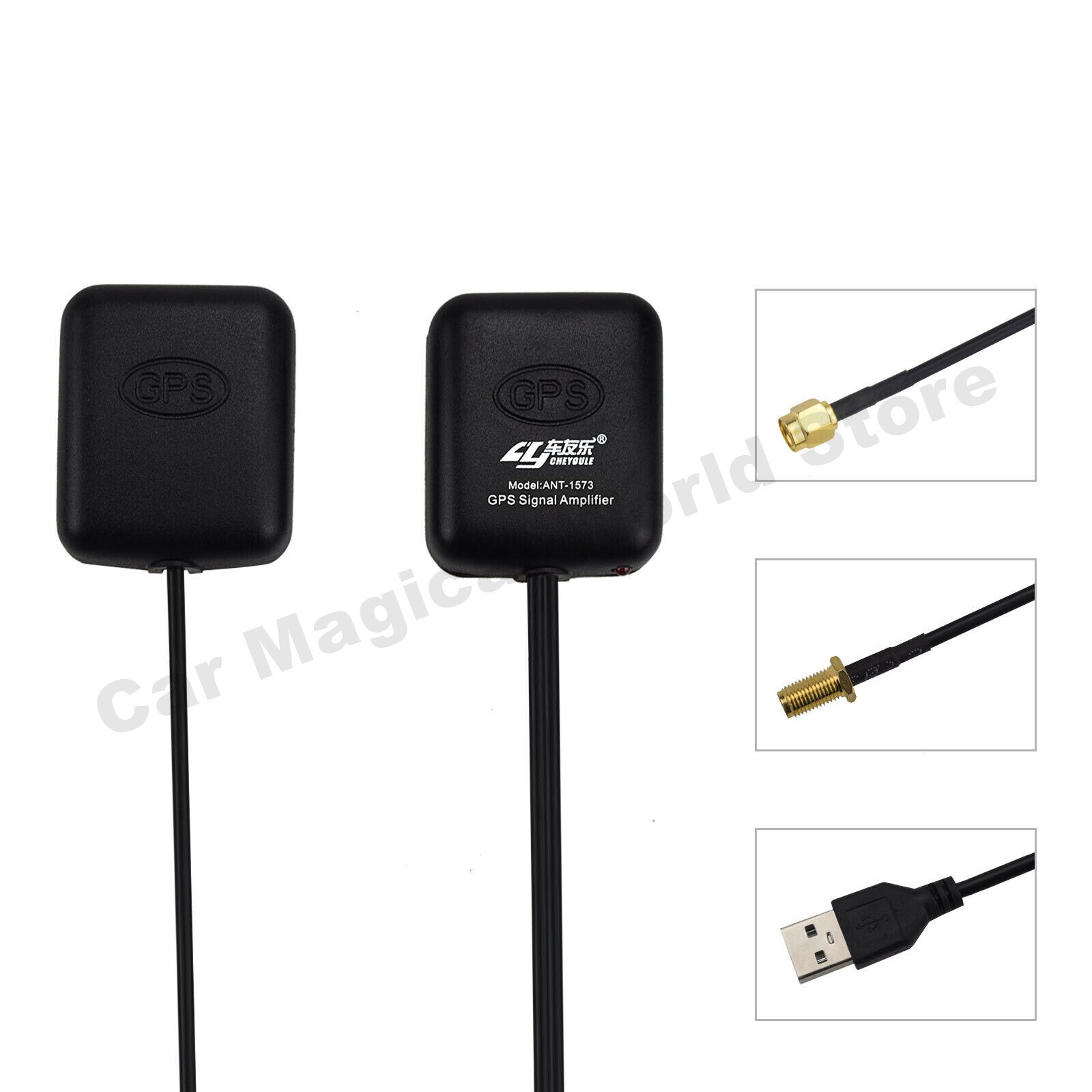 Auto Gps Signaal Antenne Versterker Booster Verbeteren Apparaat Met Gps Ontvanger + Transmiter 30DB Voor Telefoon Navigator Volledige Set