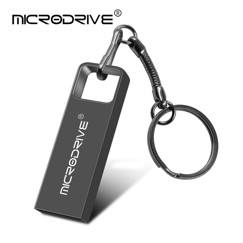 Pendrive wodoodporny pendrive usb 4gb 8gb 16gb 32gb 64gb 128gb 256g szybki pendrive metalowa karta pamięci flash 2.0: Czarny / 64 gb