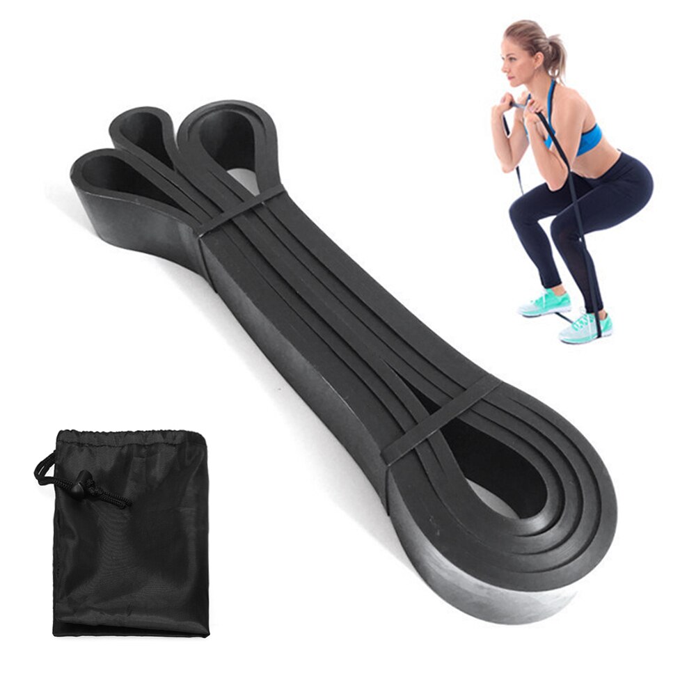 TOMSHOO Resistance Bands Elasticas para ejercicio pull up assist Bands Elastic for Fitness Workout Sport Exercise Equipment: Black with Carry Bag