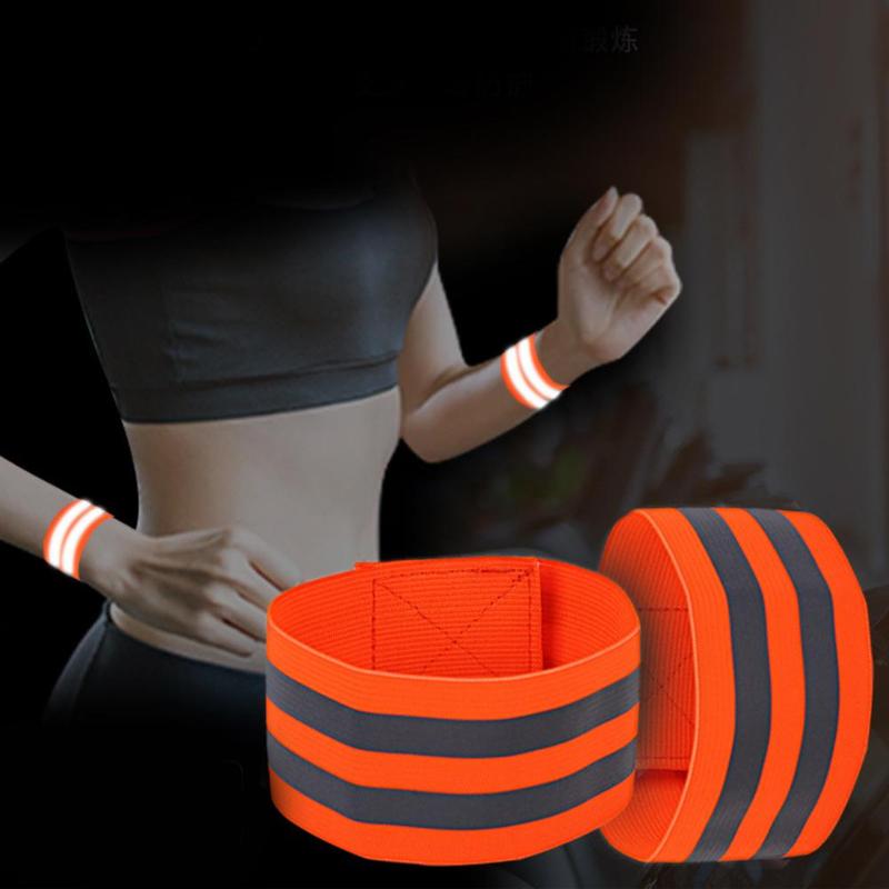 Reflekterende bånd elastisk armbånd armbånd ankelbenstropper reflekterende sykkelstropper gåteip til nattjogging sikkerhet  m6 r 5