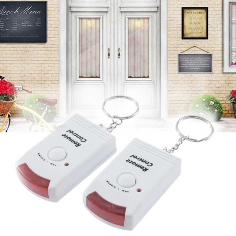 Mini alarma con control remoto inalámbrico, Detector de Sensor de movimiento infrarrojo IR, sirena fuerte de 105dB, para seguridad del hogar, antirrobo