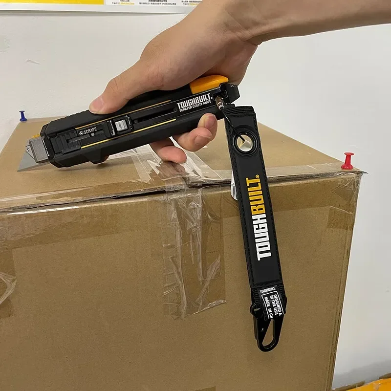 TOUGHBUILT TB-54S2-C Hook & Loop Tool Carabiner Heavy Duty Sprayed Key RingNylon WebbingPortable Mountaineering Hawksbill Hooks