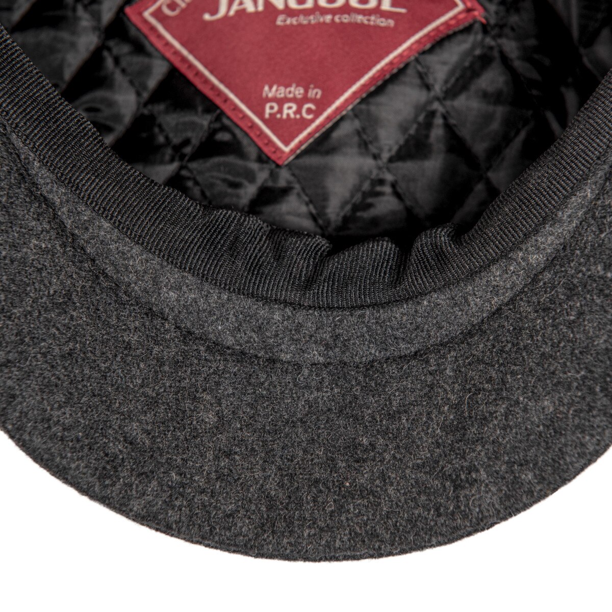 JANGOUL Newsboy Caps Men Wool Blend Flat Cap 8 Panel Male Hat Driving Hats with Button Front 810