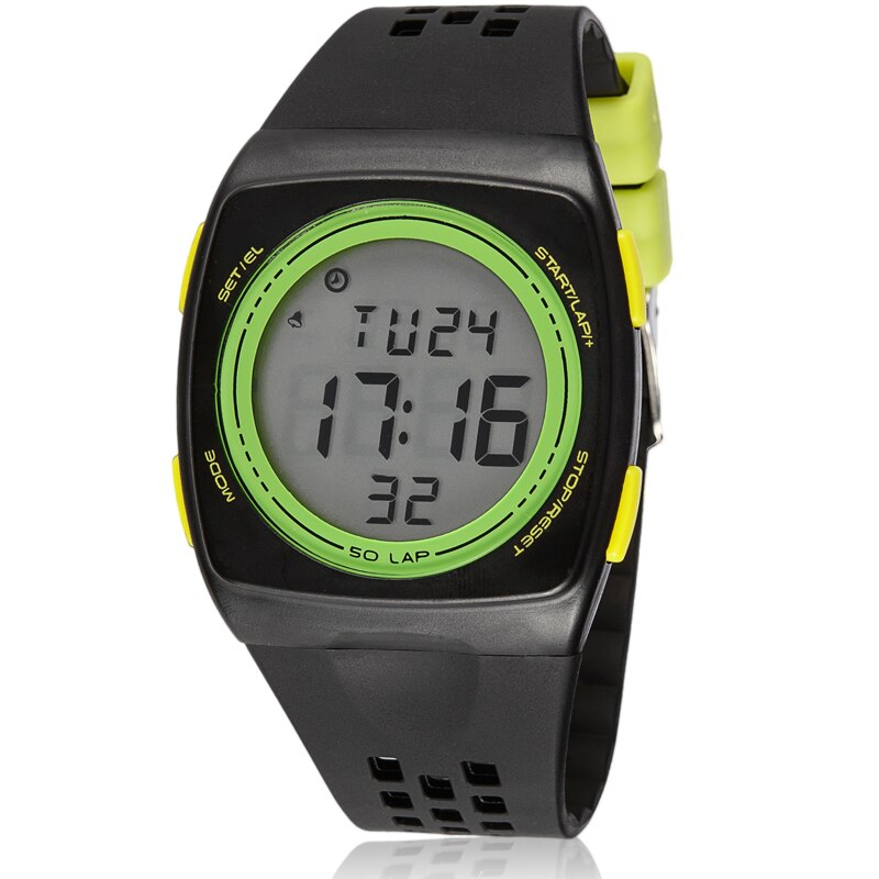 Synoke Men's Watch Waterproof Electronic Personal Top Brand Watch Ultra-thin Machine Core Multifunctional: Green
