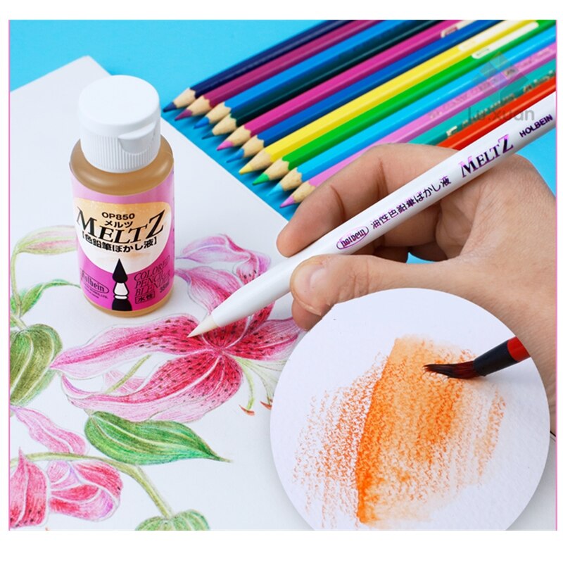 Oily color lead mixed color liquid, oily pencil co... – Grandado